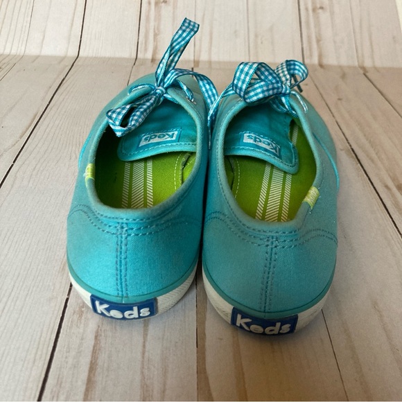 Keds Taylor Swift Teal Canvas Shoes - Picture 4 of 10